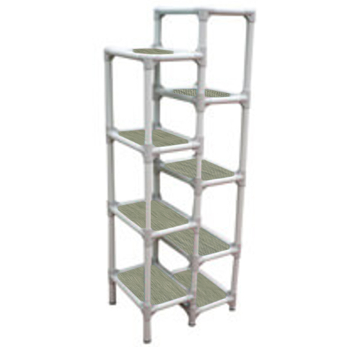 9 Nest Textilene Bamboo Almond Cat Tower
