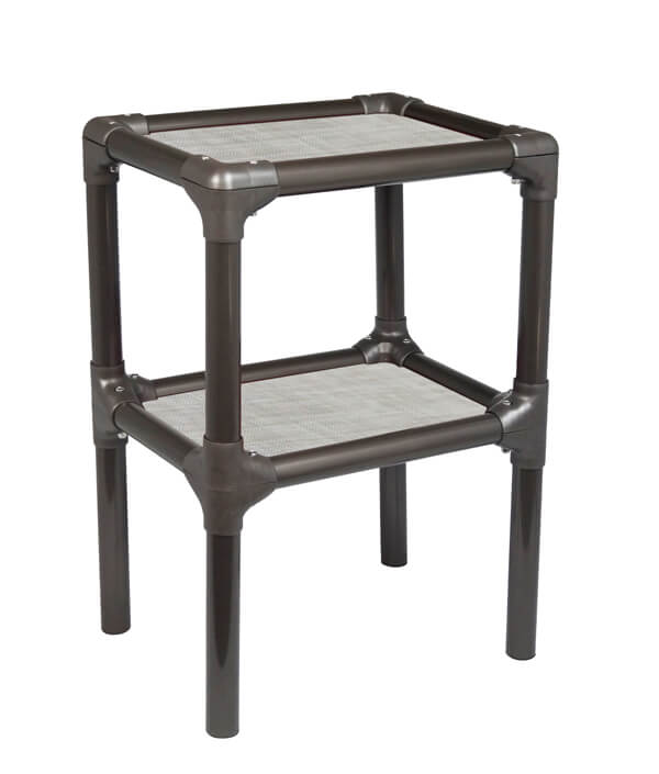 2 Nest Textilene Birch Walnut Cat Tower