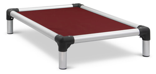 Photo of Bed - Anodized Aluminum - 40 x 25 - Perforated - Burgundy